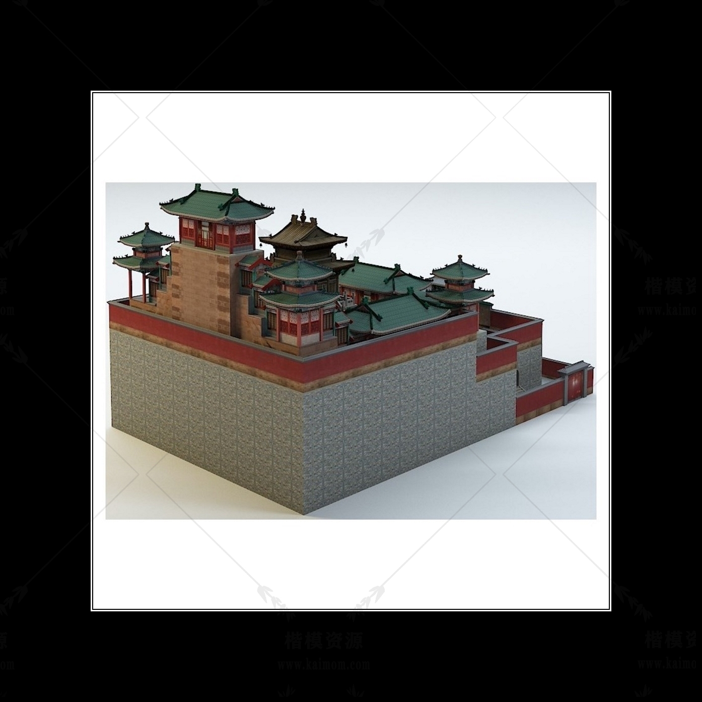 D5模型古建筑下载-1