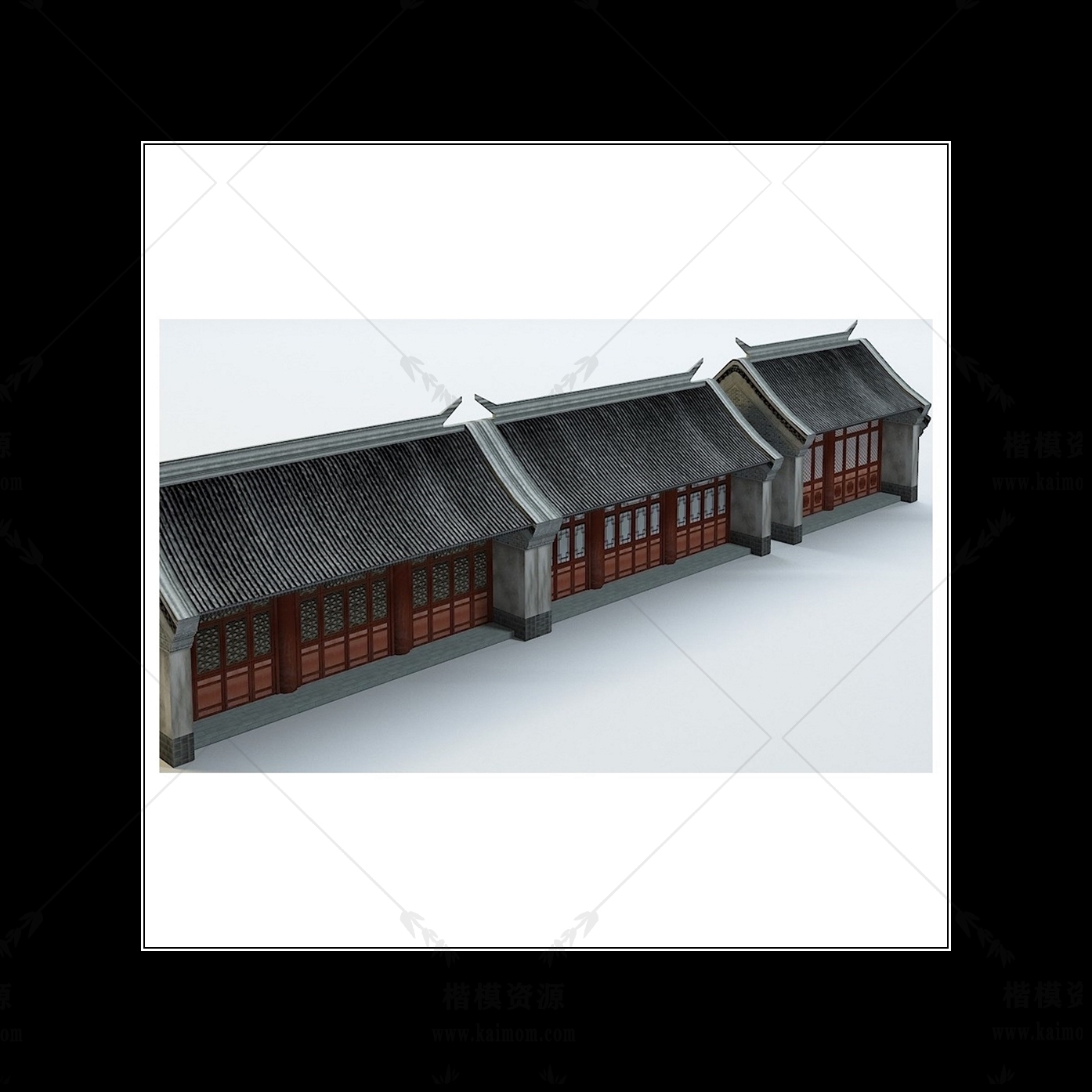 D5模型古建筑下载-1