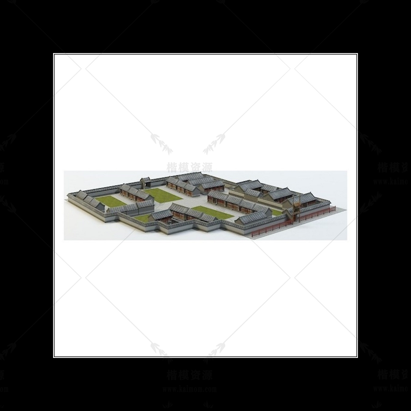 D5模型古建筑下载-1