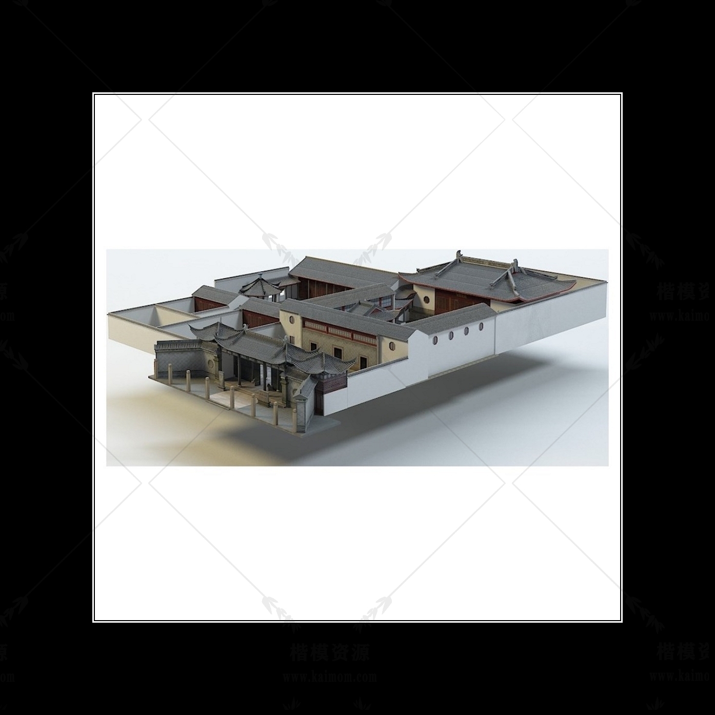 D5模型古建筑下载-1
