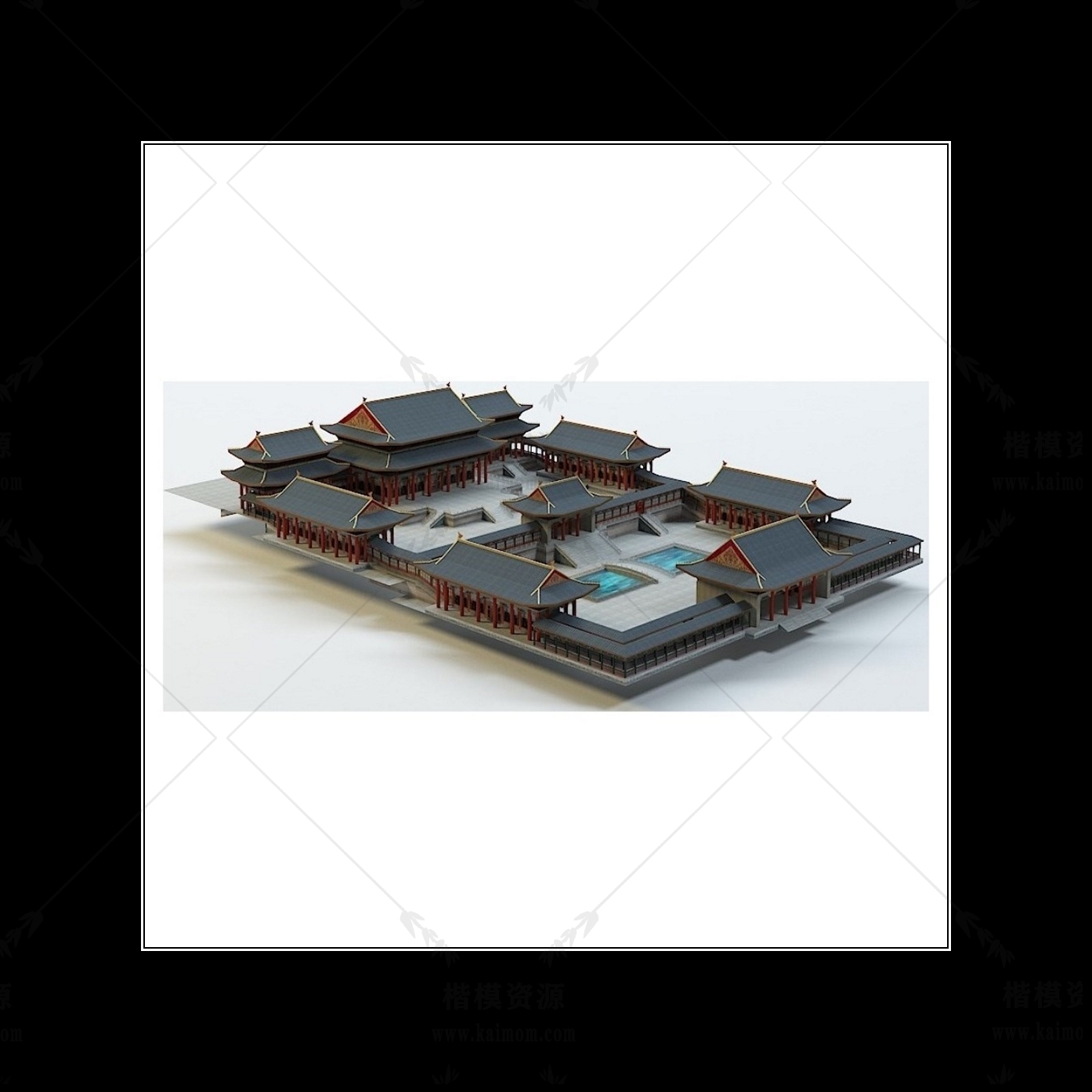 D5模型古建筑下载-1