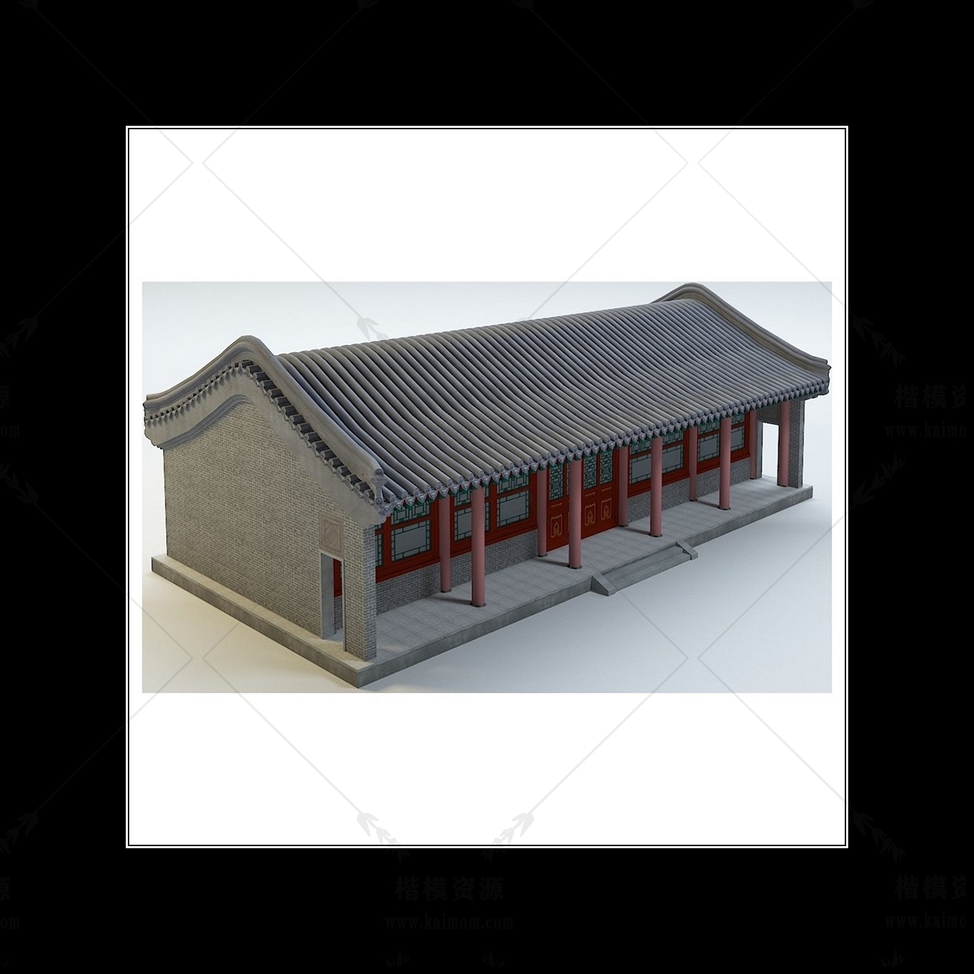 D5模型古建筑下载-1