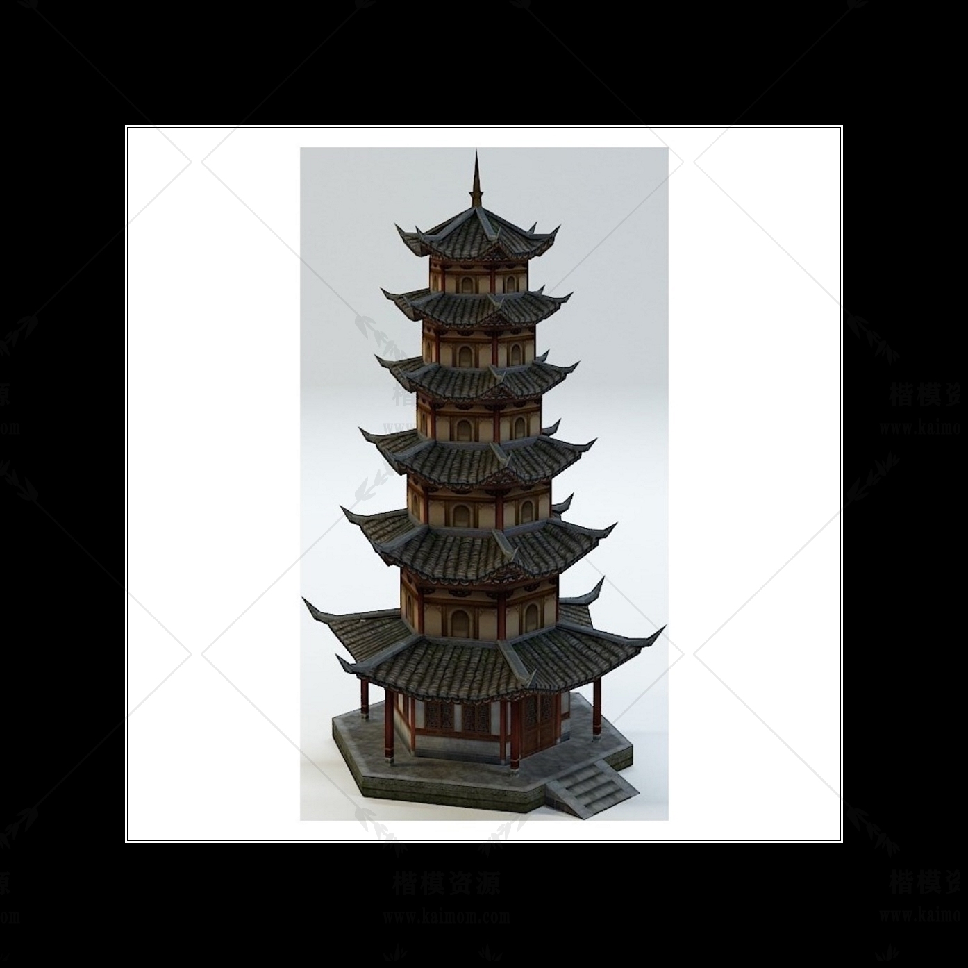 D5模型古建筑下载-1
