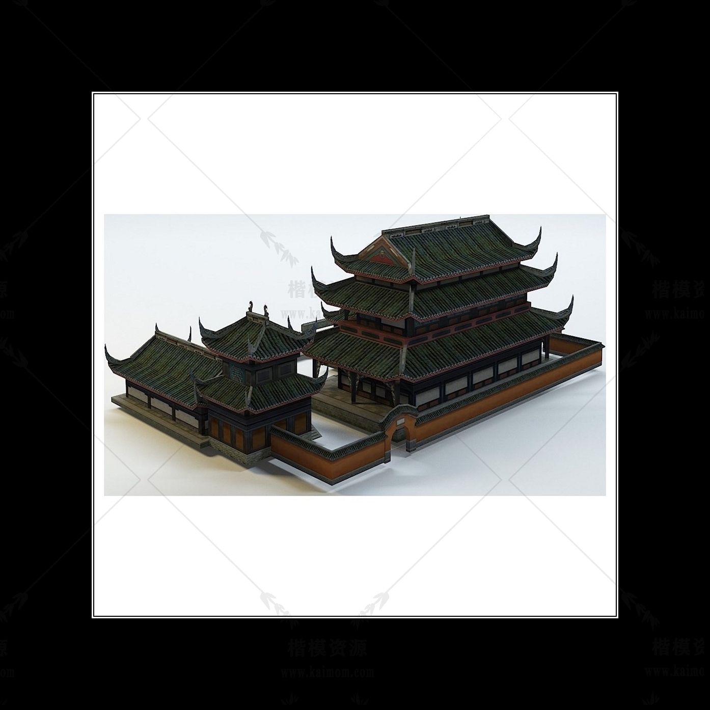 D5模型古建筑下载-1