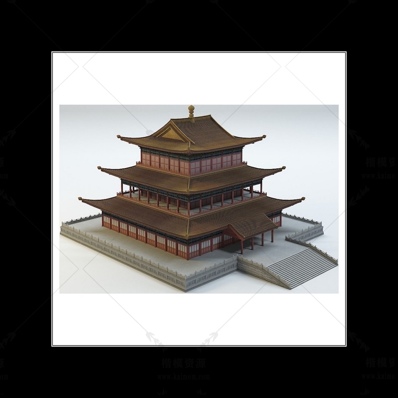 D5模型古建筑下载-1