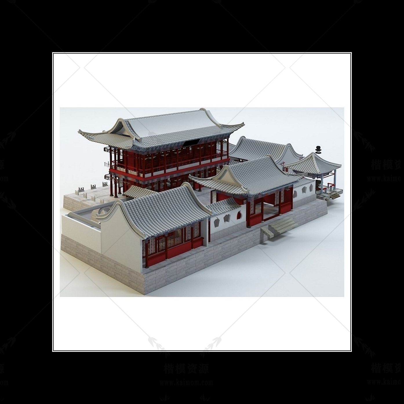 D5模型古建筑下载-1
