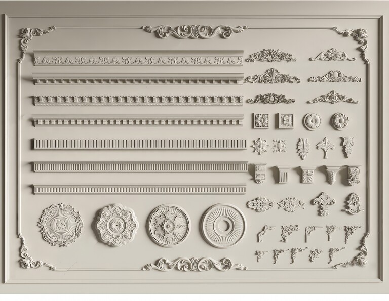 SU模型室内欧式构件下载-1