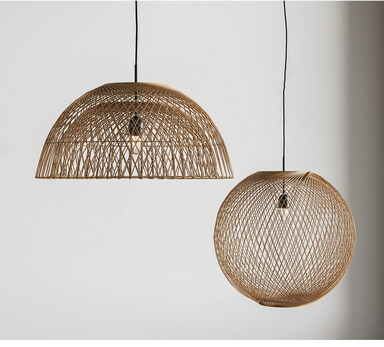 SU模型竹编吊灯,藤编灯具下载-1