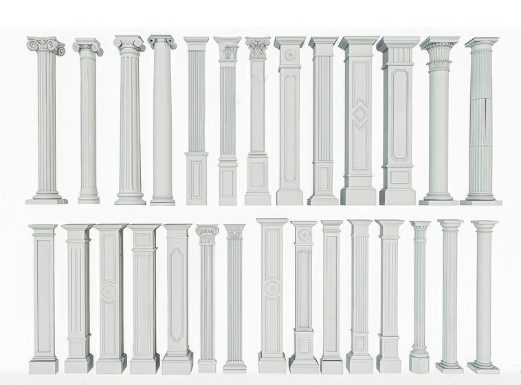 SU模型罗马柱构件下载-1