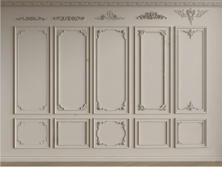 SU模型室内欧式构件下载-1