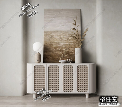 玄关柜SU模型下载-1