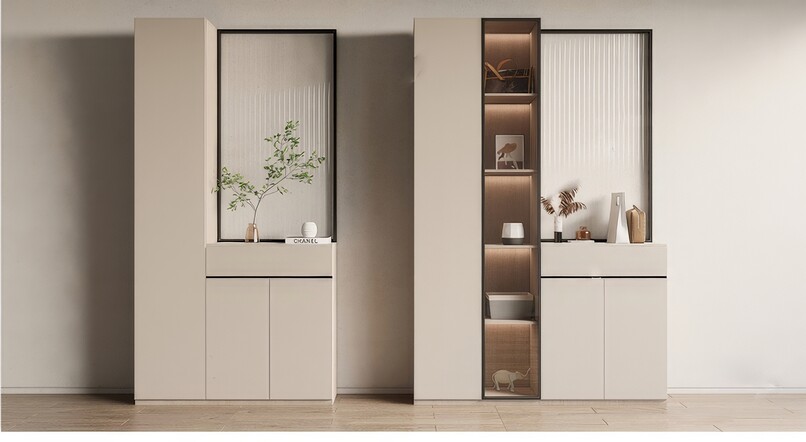 屏风隔断SU模型下载-1