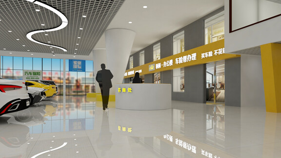 汽车美容修理店、4S店SU模型下载-1