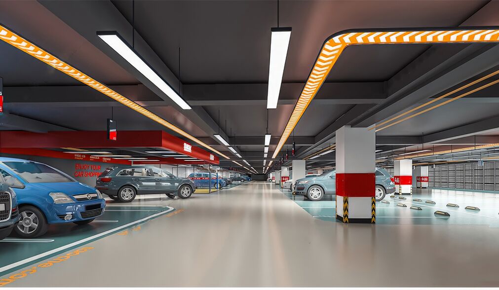 停车场SU模型下载-1