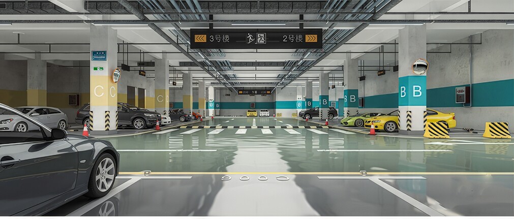 停车场SU模型下载-1