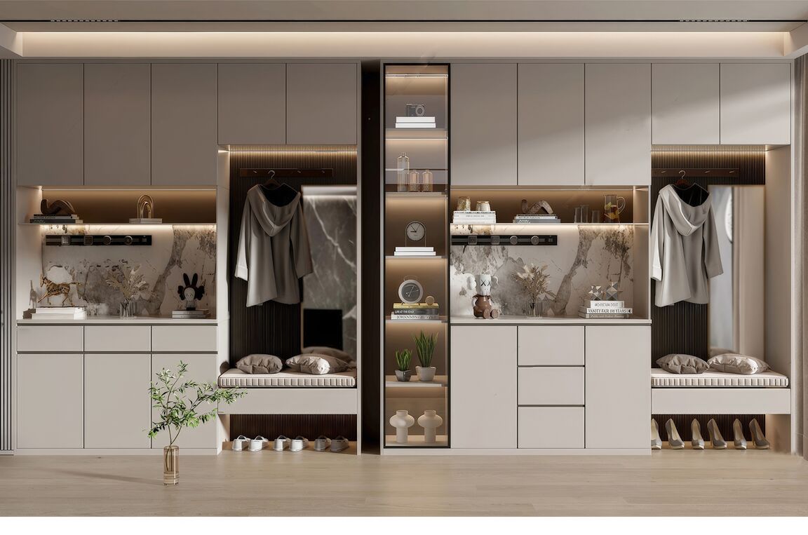 鞋柜SU模型下载-1