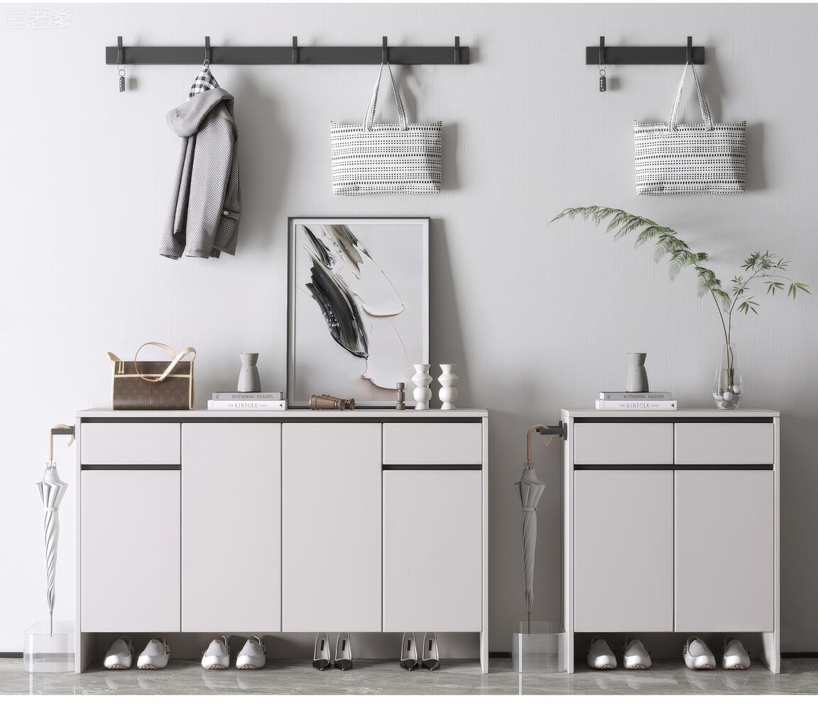 鞋柜SU模型下载-1