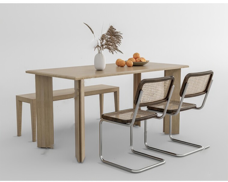 餐桌椅SU模型下载-1