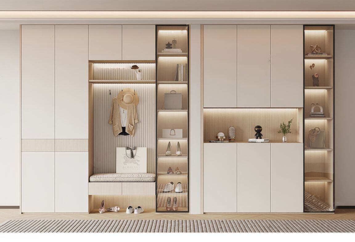 鞋柜SU模型下载-1