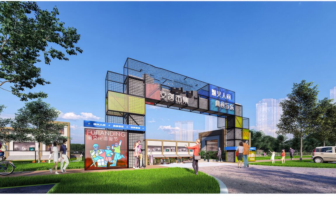 文创空间SU模型下载-1