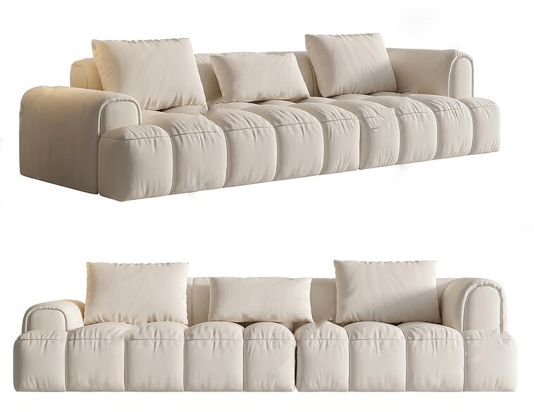 多人沙发SU模型下载-1