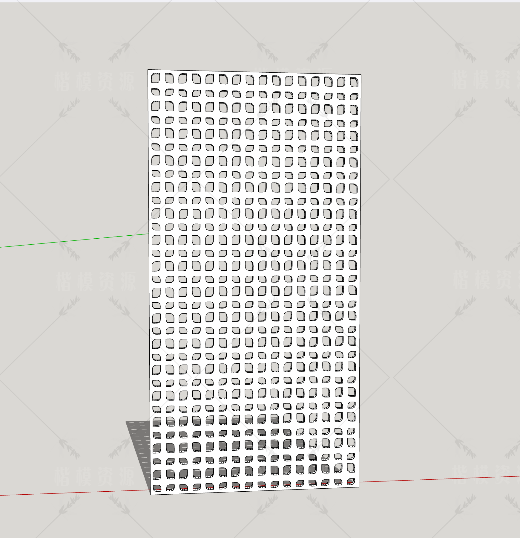 建筑表皮SU模型下载-1
