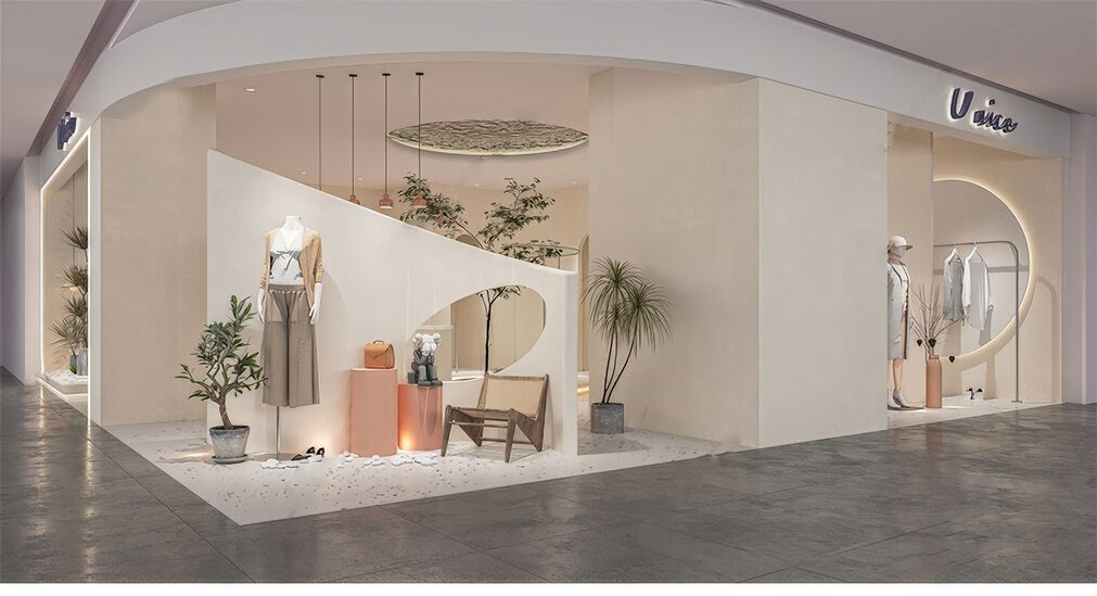 服装店SU模型下载-1