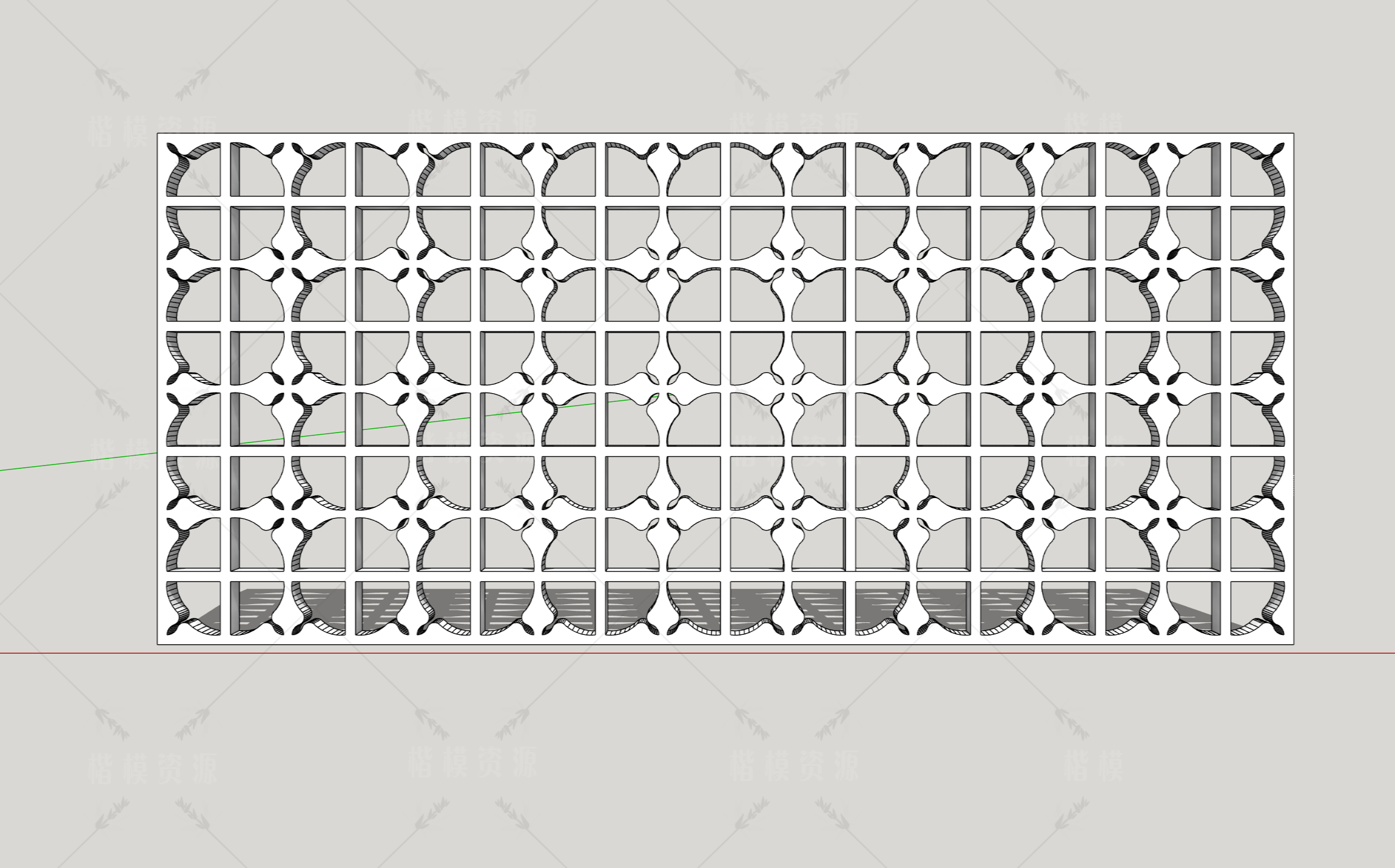 建筑表皮SU模型下载-1