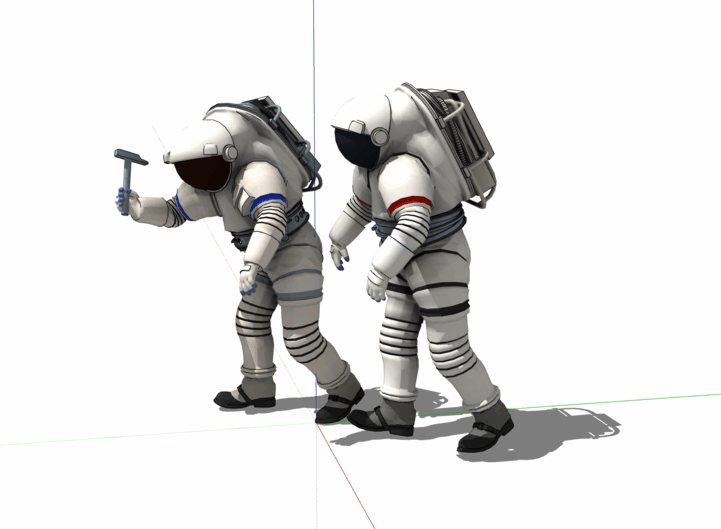 航天员SU模型下载-1