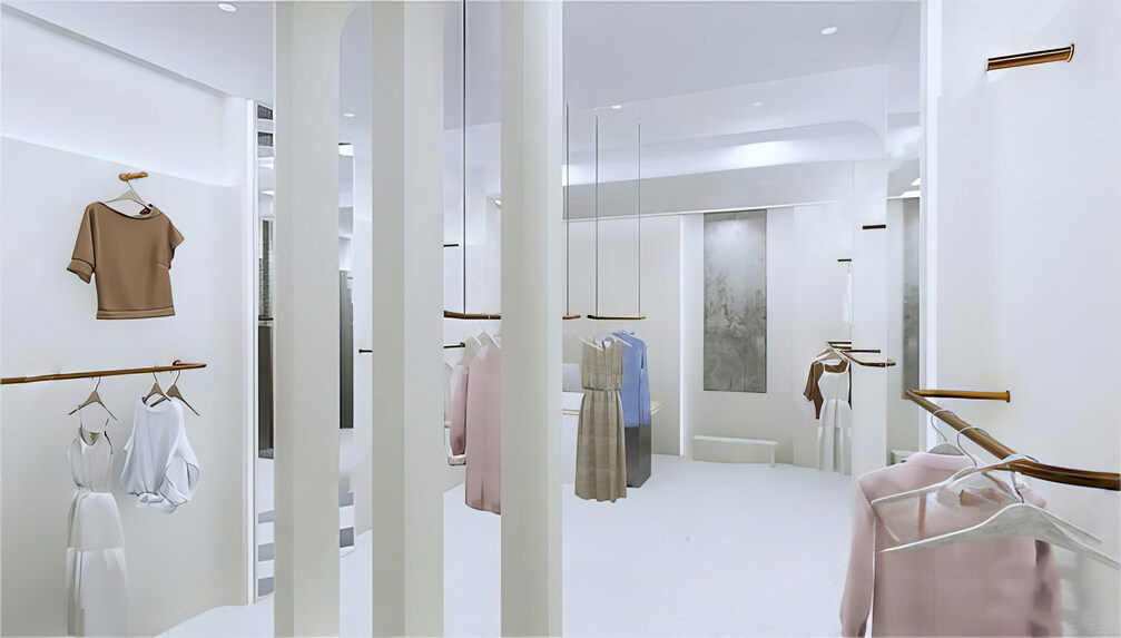侘寂风服装店su模型下载-1