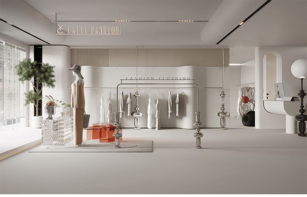 服装店SU模型下载-1