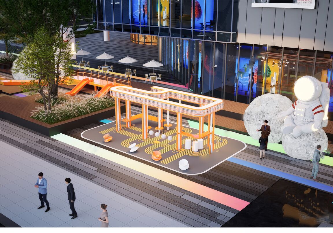城市街道SU模型下载-1