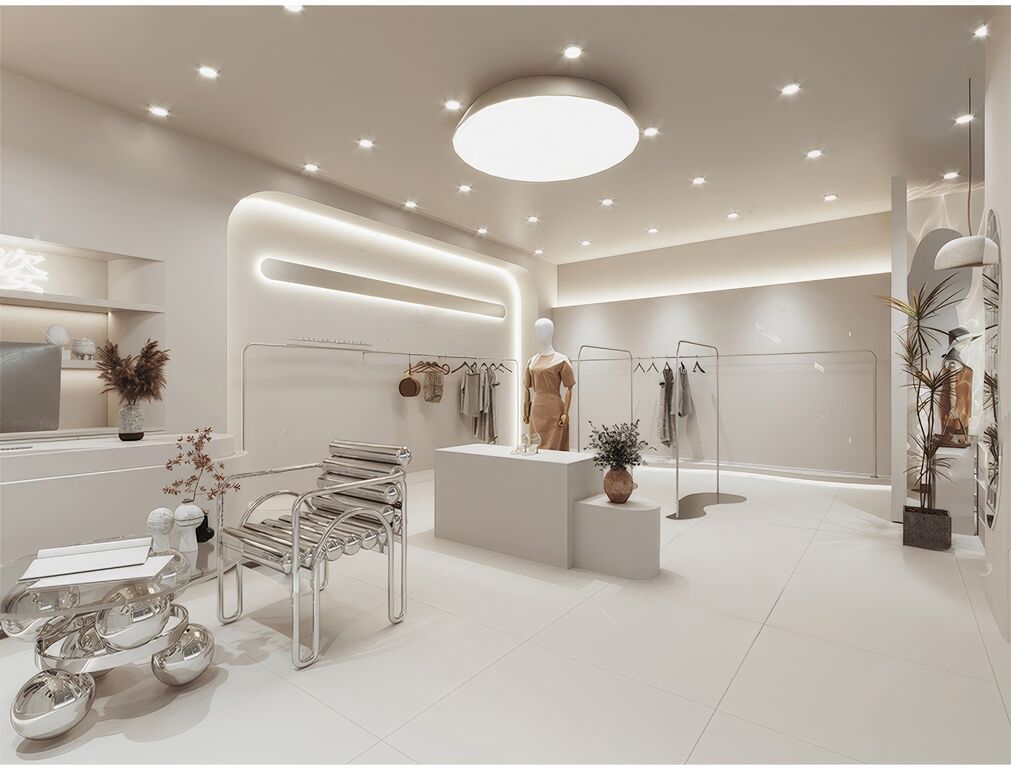 侘寂风服装店su模型下载-2