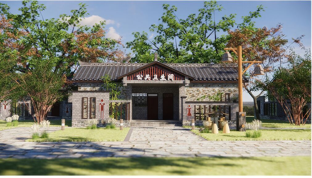 公共卫生间SU模型下载-2