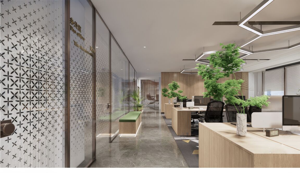 办公空间SU模型下载-2