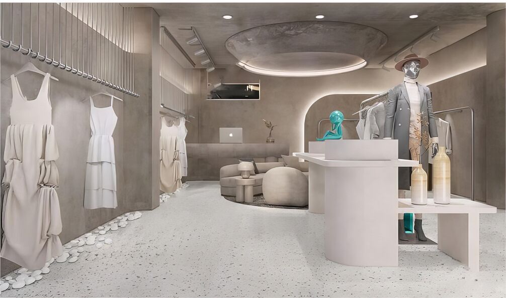 侘寂风服装店su模型下载-1
