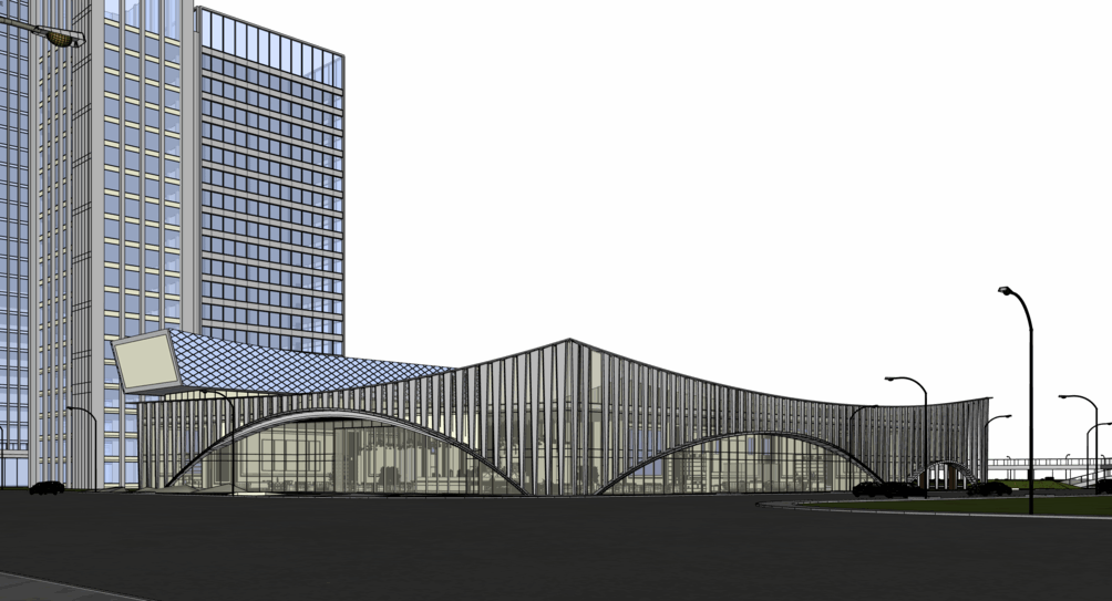 建筑表皮SU模型下载-1