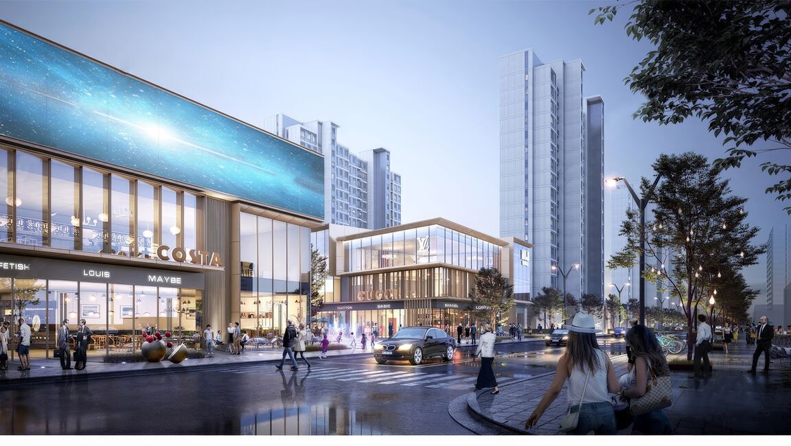 城市街道SU模型下载-1