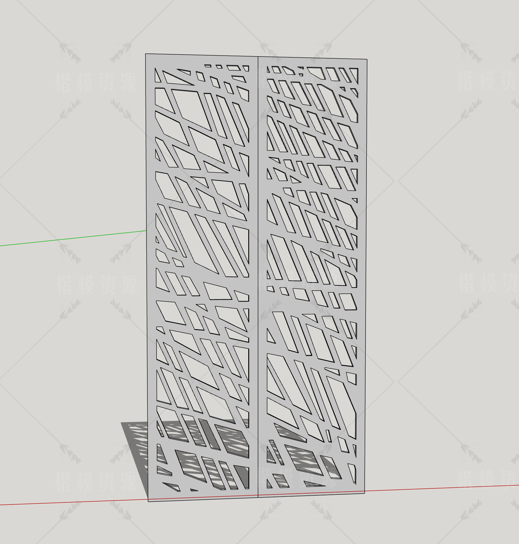 建筑表皮SU模型下载-1