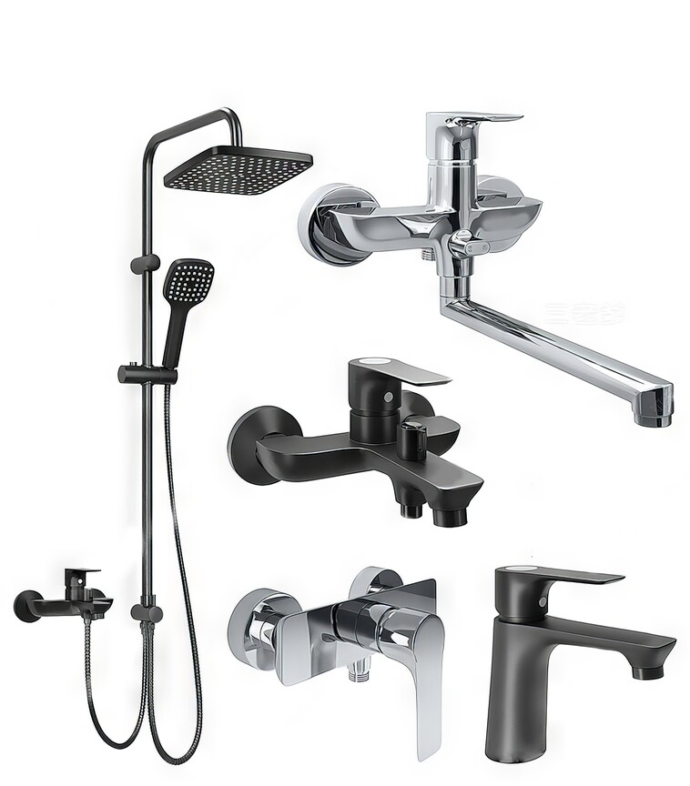 淋浴花洒_水龙头SU模型下载-1