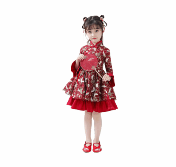 2D中式古风人物SU模型下载-1