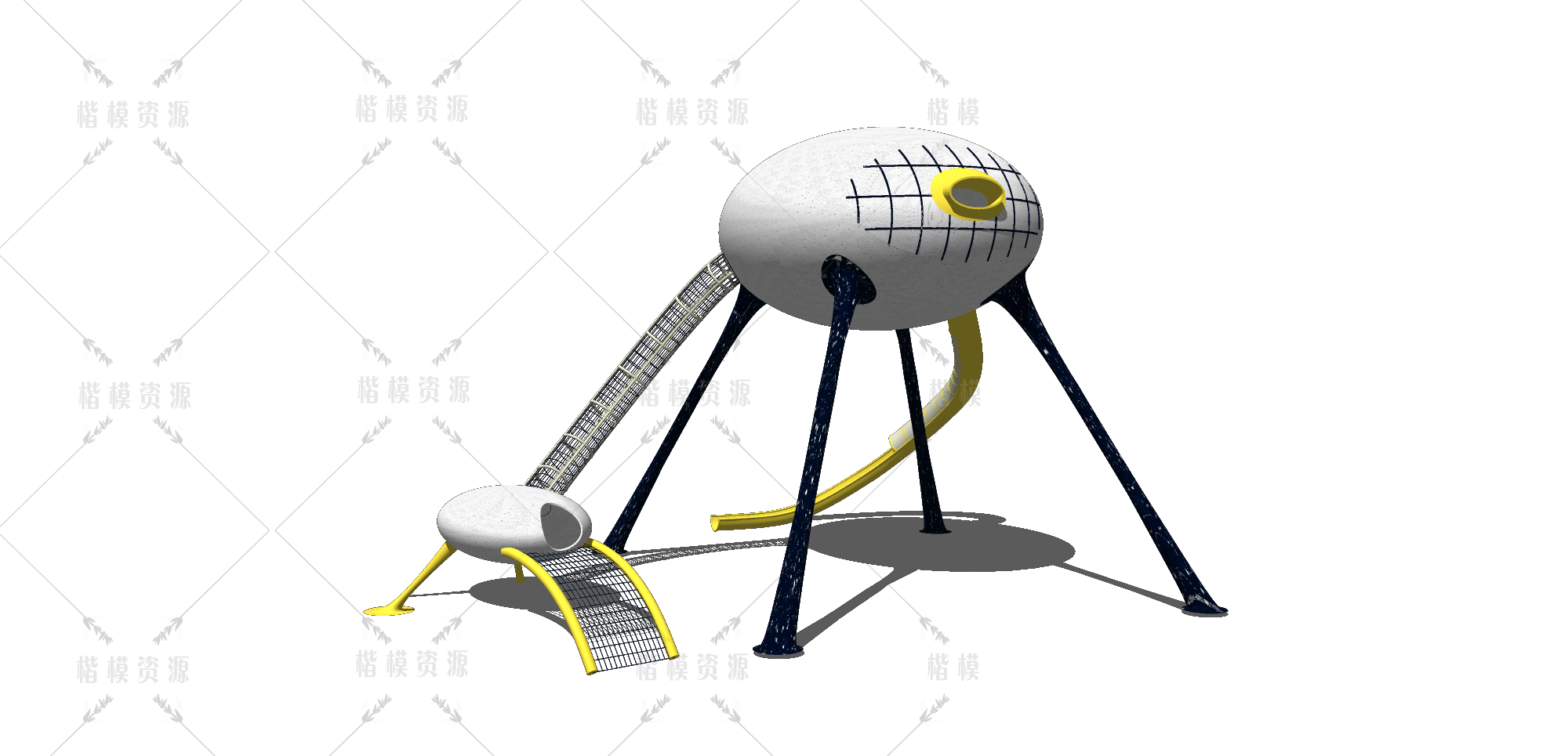 太空_航天_科幻儿童设备SU模型下载-1