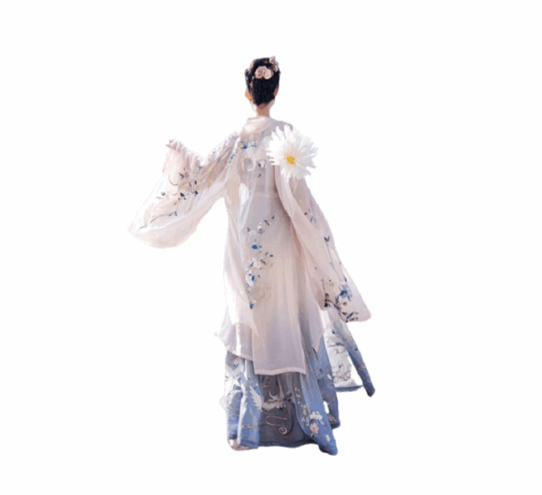 2D中式古风人物SU模型下载-1