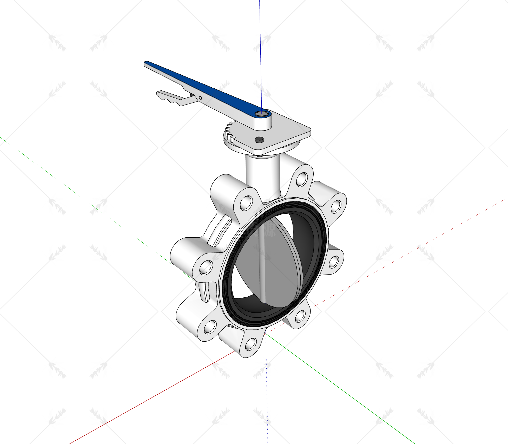 五金_电磁阀_阀门SU模型下载-1