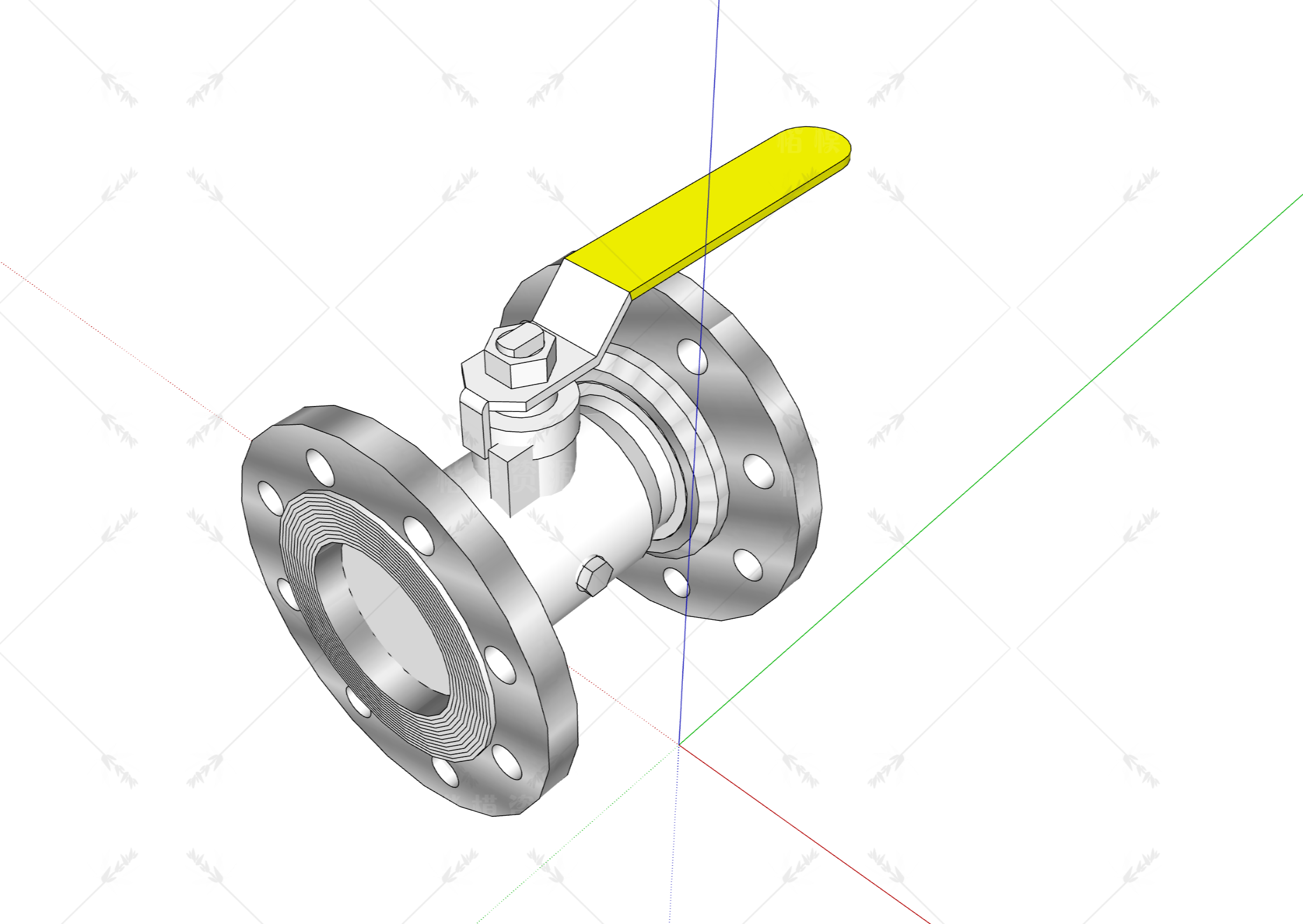 五金_电磁阀_阀门SU模型下载-1