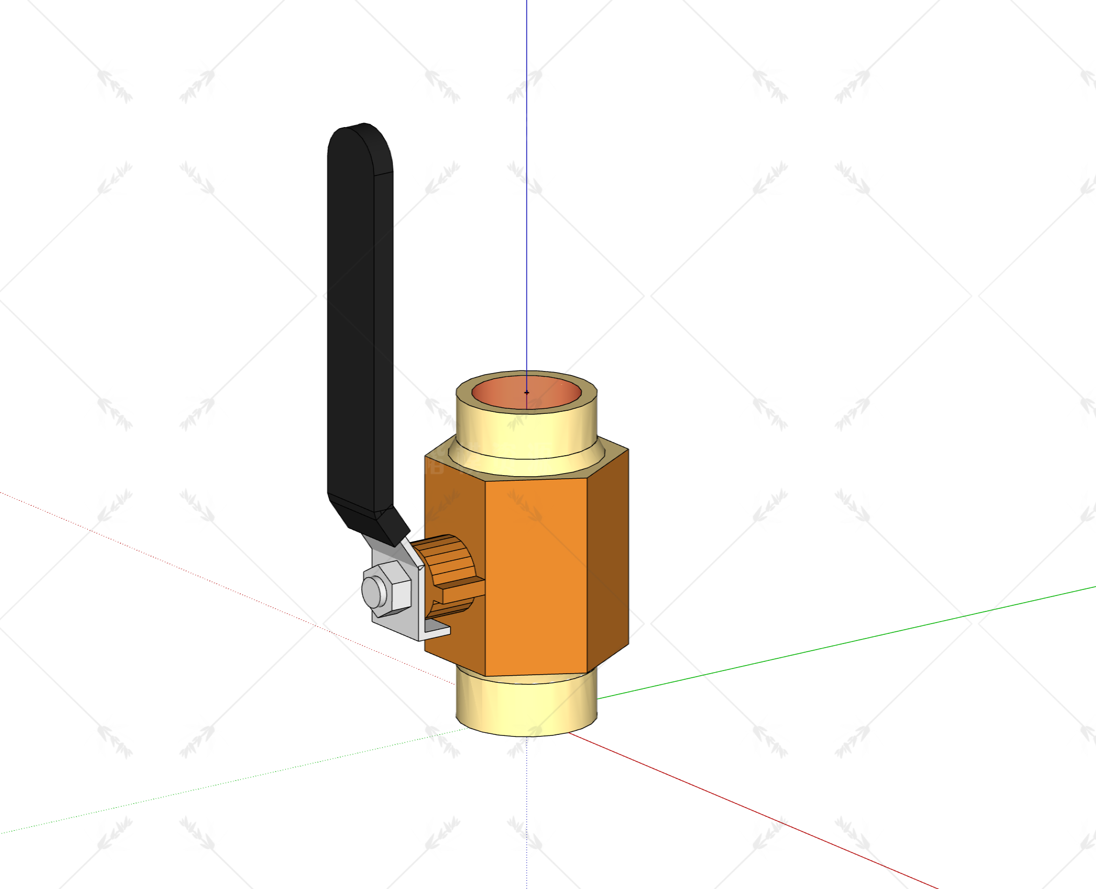 五金_电磁阀_阀门SU模型下载-1