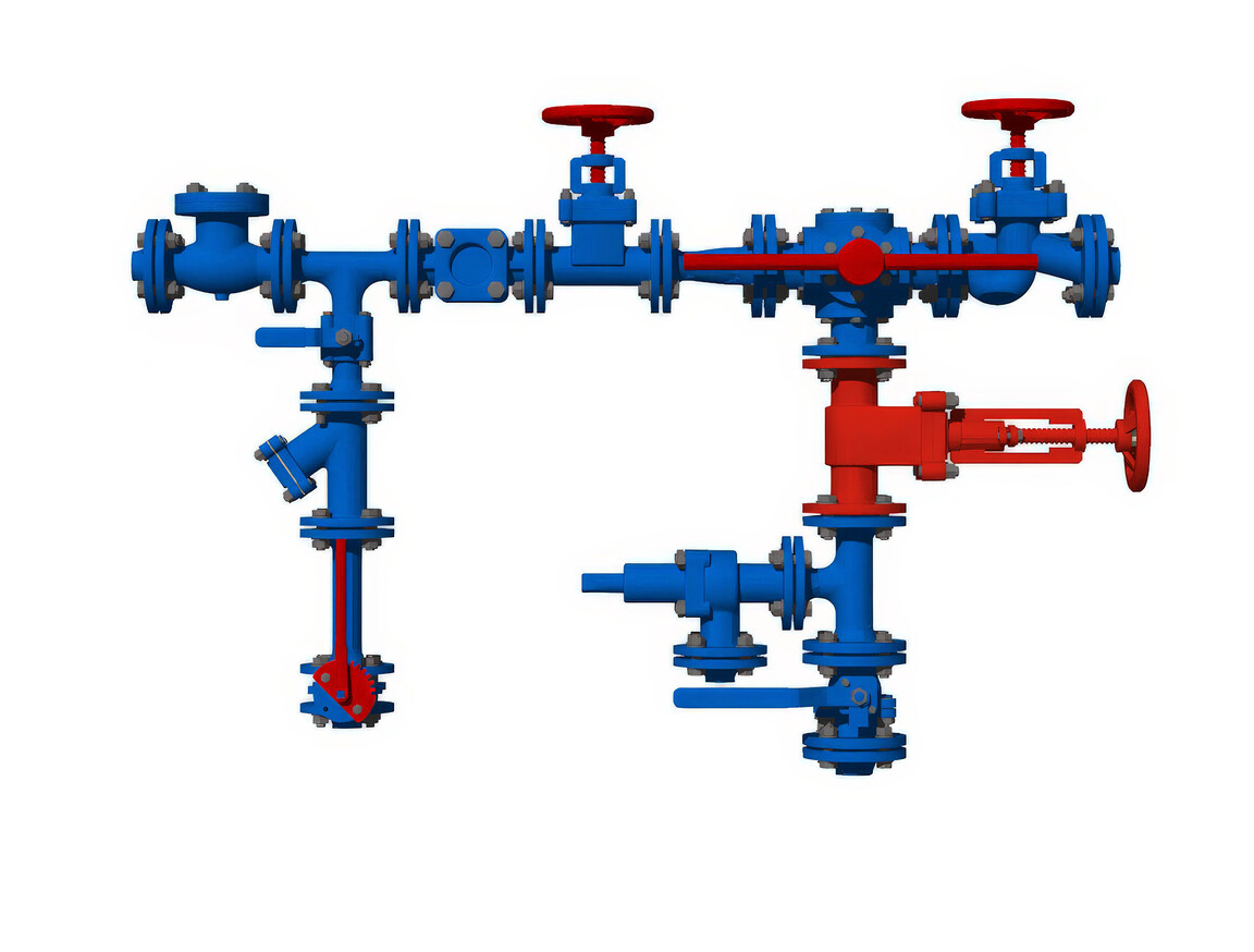 五金_阀门SU模型下载-1