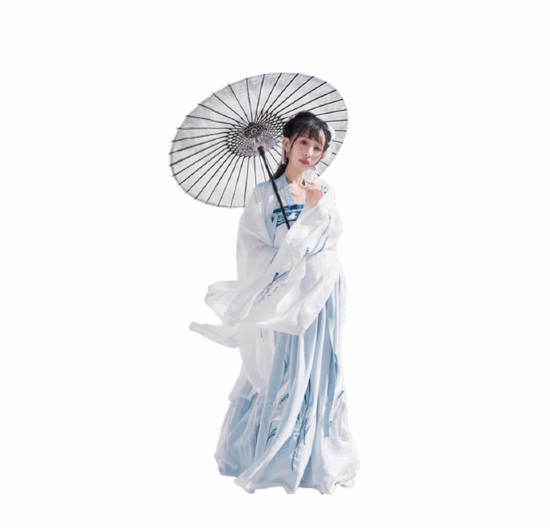 2D中式古风人物SU模型下载-1