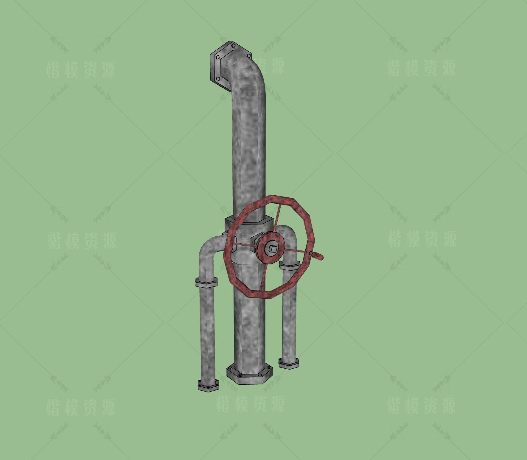 五金_电磁阀_阀门SU模型下载-1