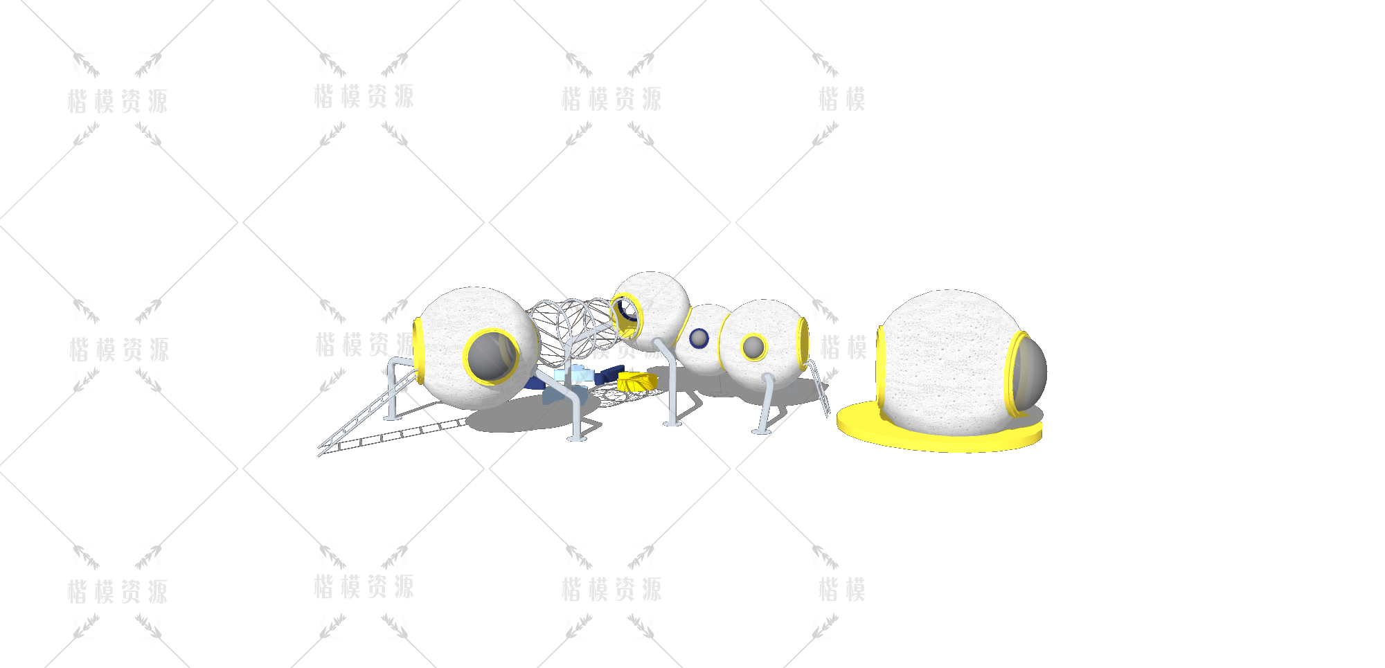 太空_航天_科幻儿童设备SU模型下载-1